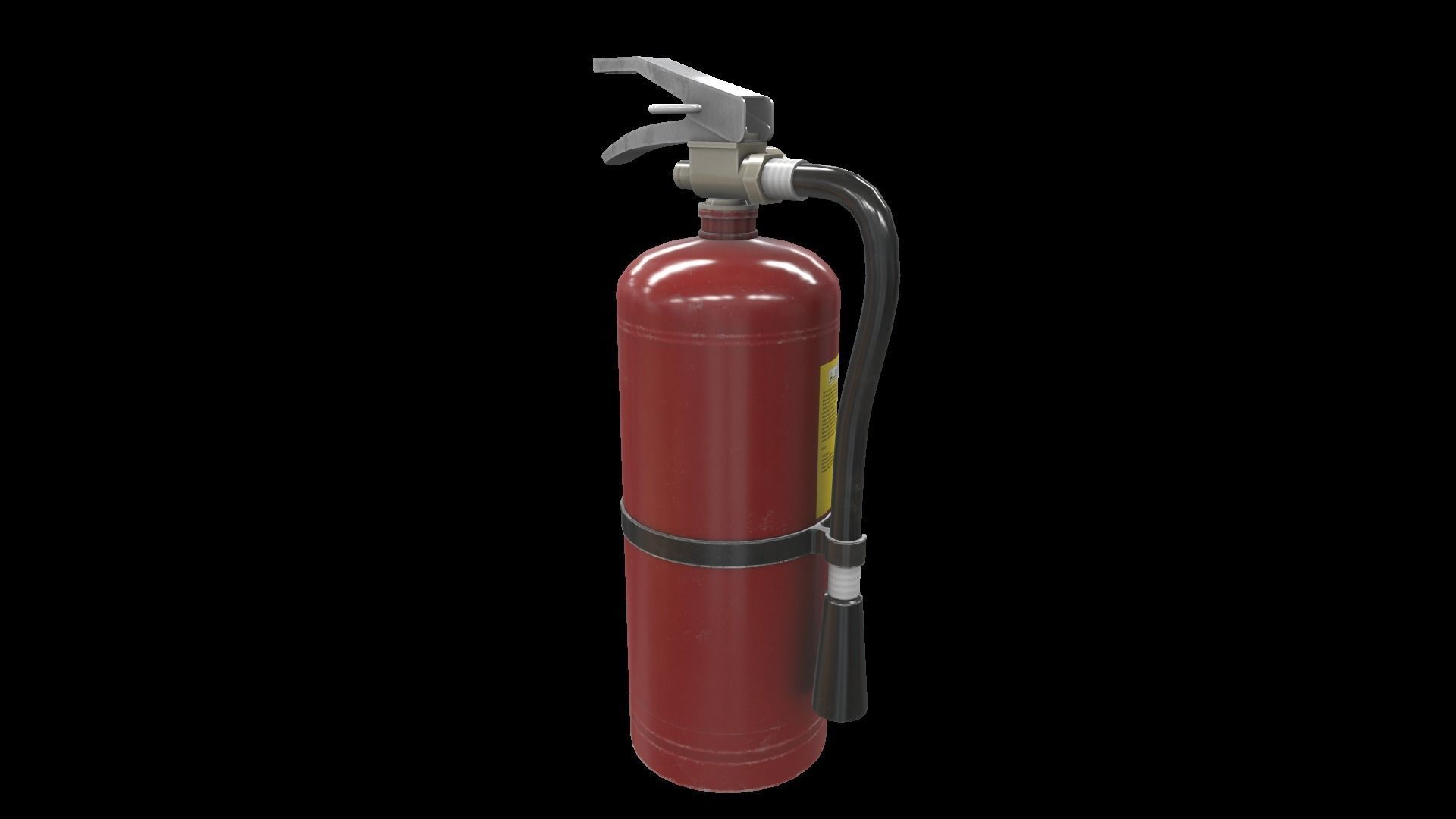 Fire Extinguisher Foam Low-poly 3D model_7
