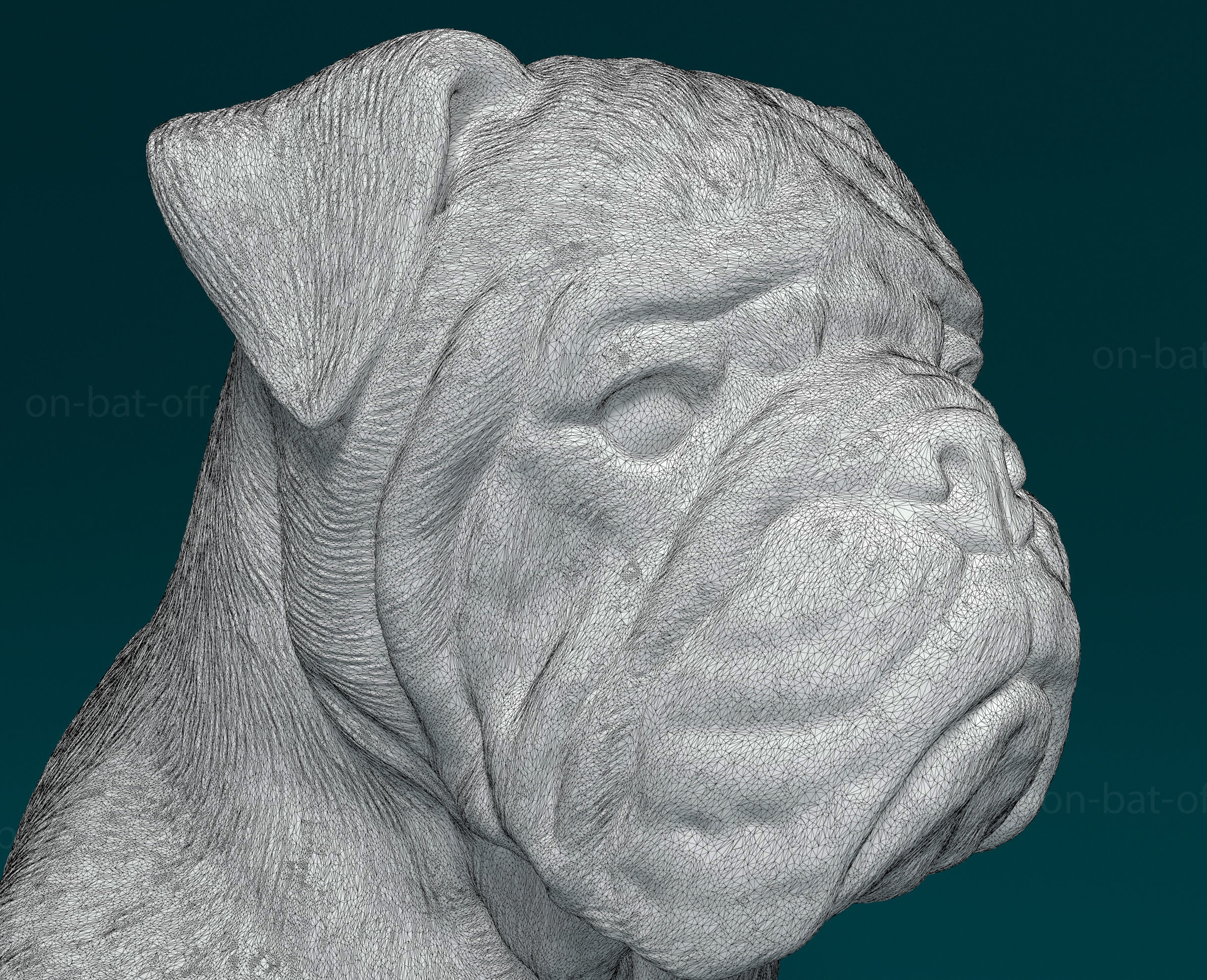 English Bulldog 3D print model_6