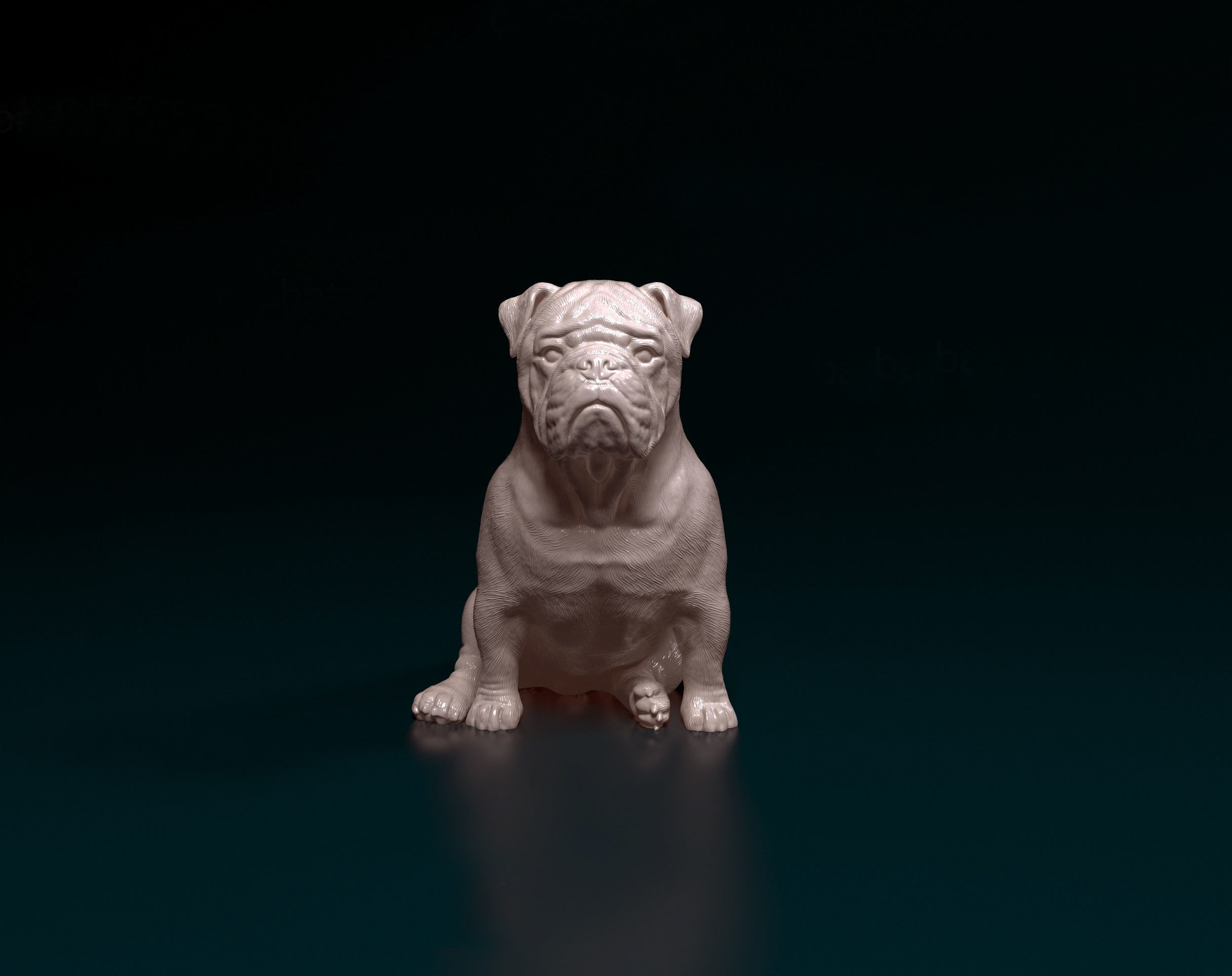 English Bulldog 3D print model_4