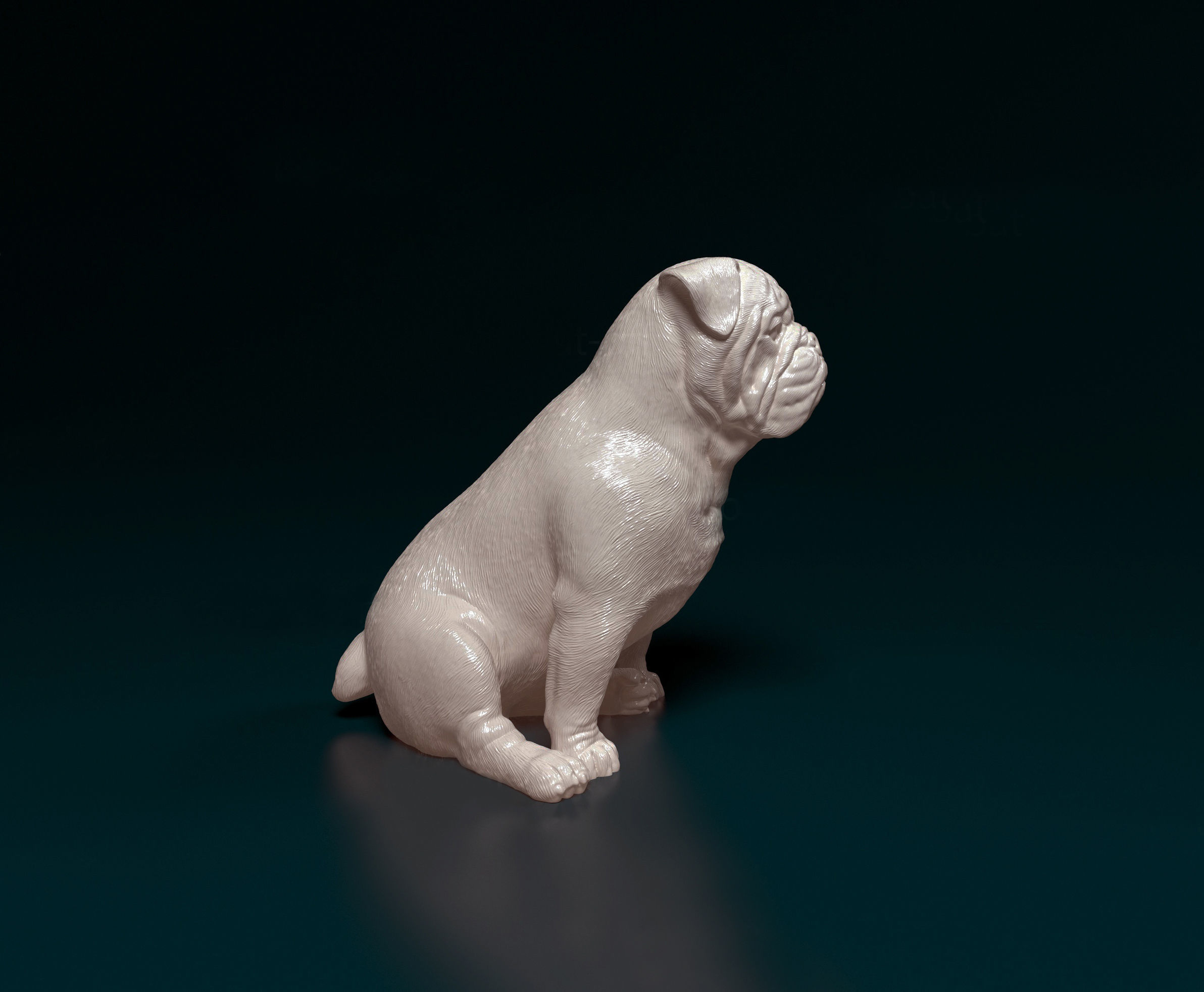English Bulldog 3D print model_1