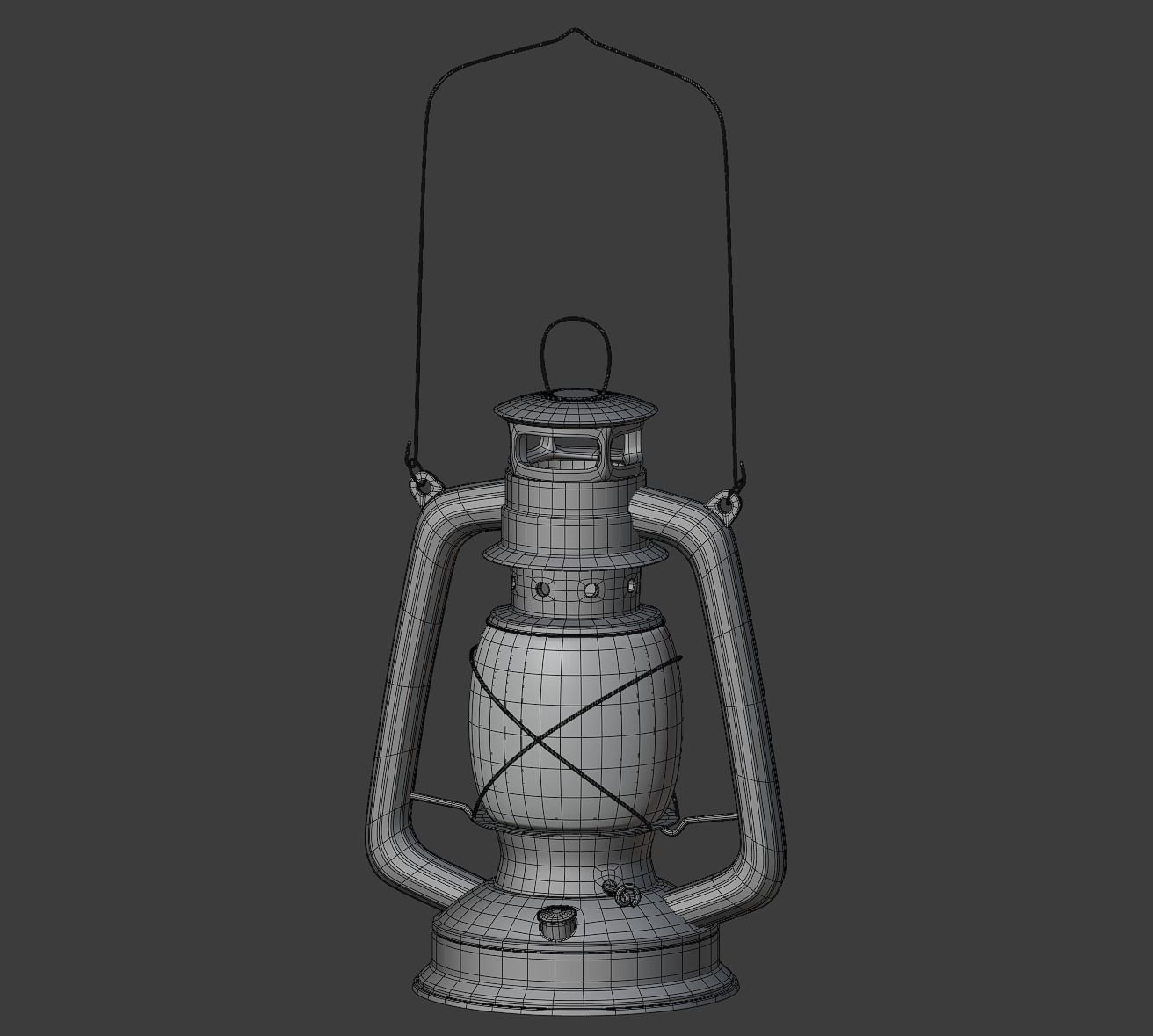 Oil Lamp 3D model_3