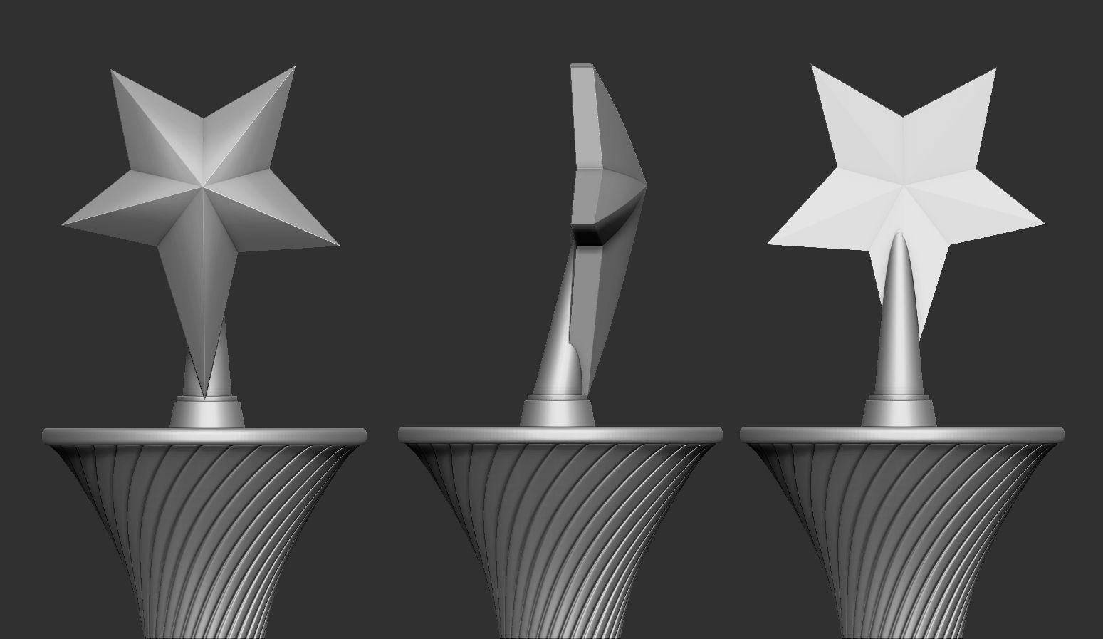 Star Award 4 3D print model_3