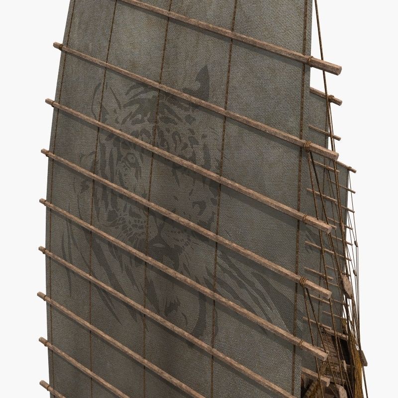 Chinese Ancient warships 3D model_8