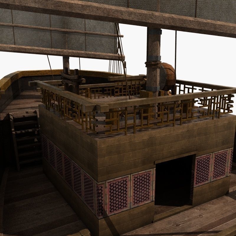 Chinese Ancient warships 3D model_14