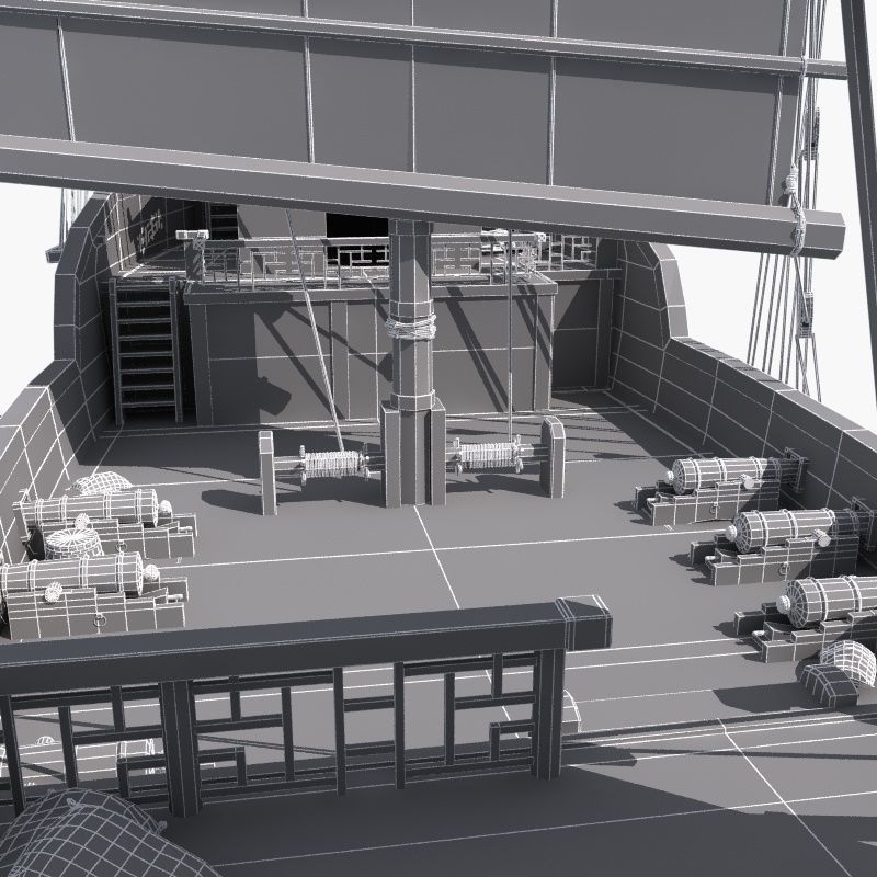 Chinese Ancient warships 3D model_26