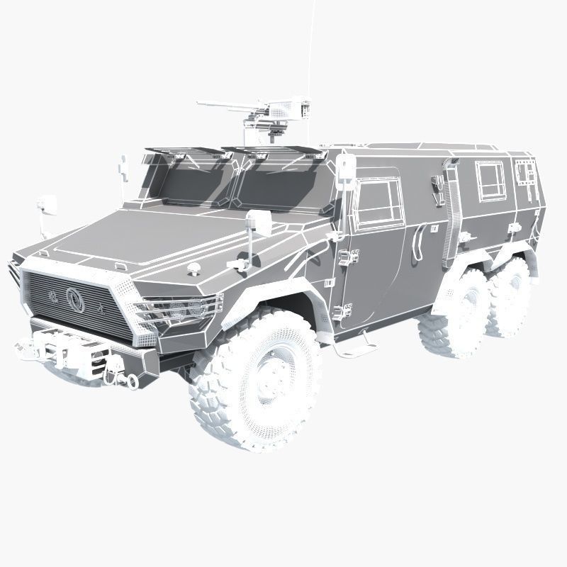 Chinese military vehicle 1 3D model_16