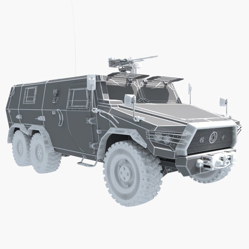 Chinese military vehicle 1 3D model_18