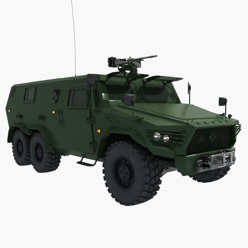 Chinese military vehicle 1 3D model_2