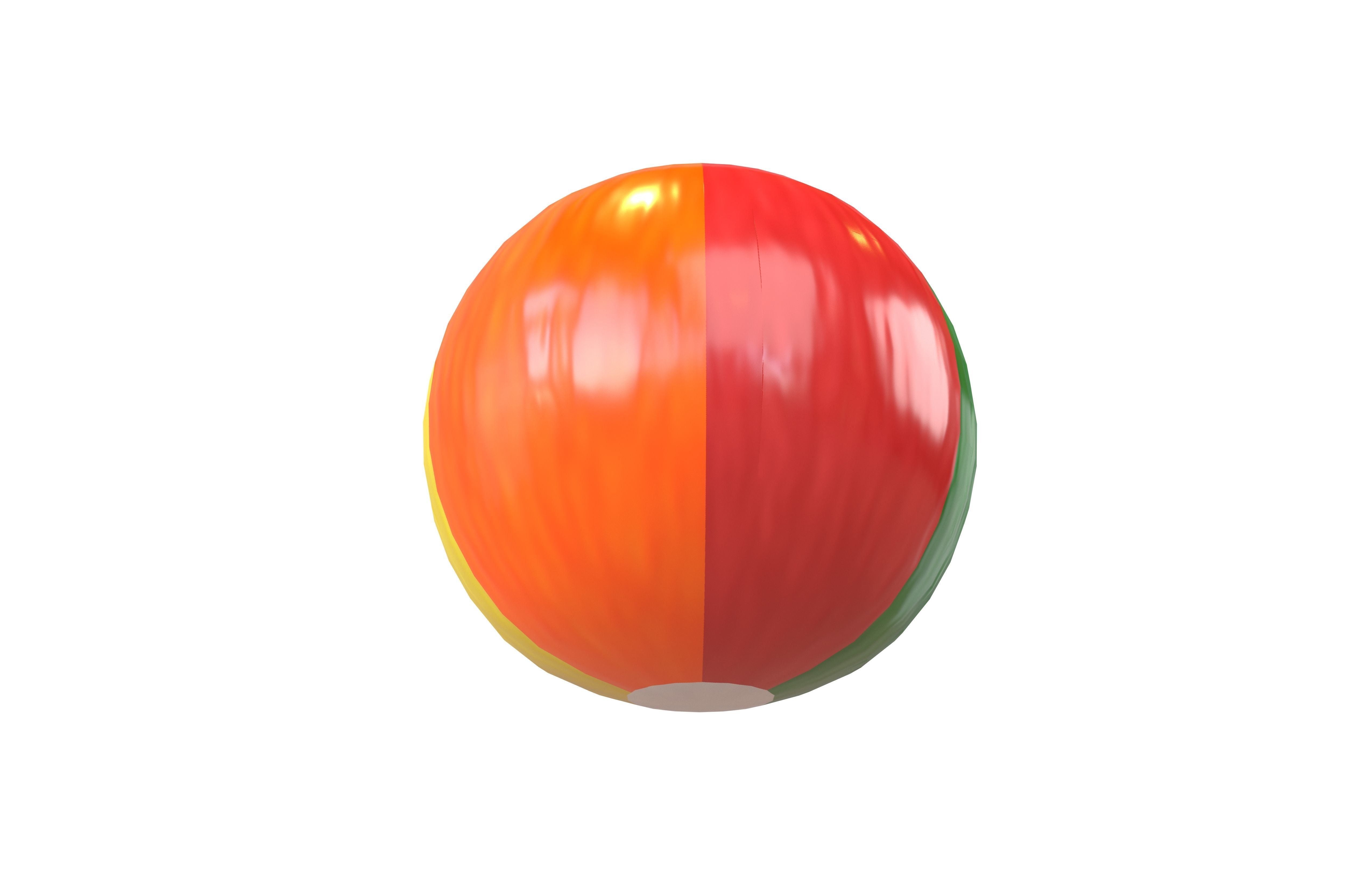 Beach Ball v1 003 Low-poly 3D model_2