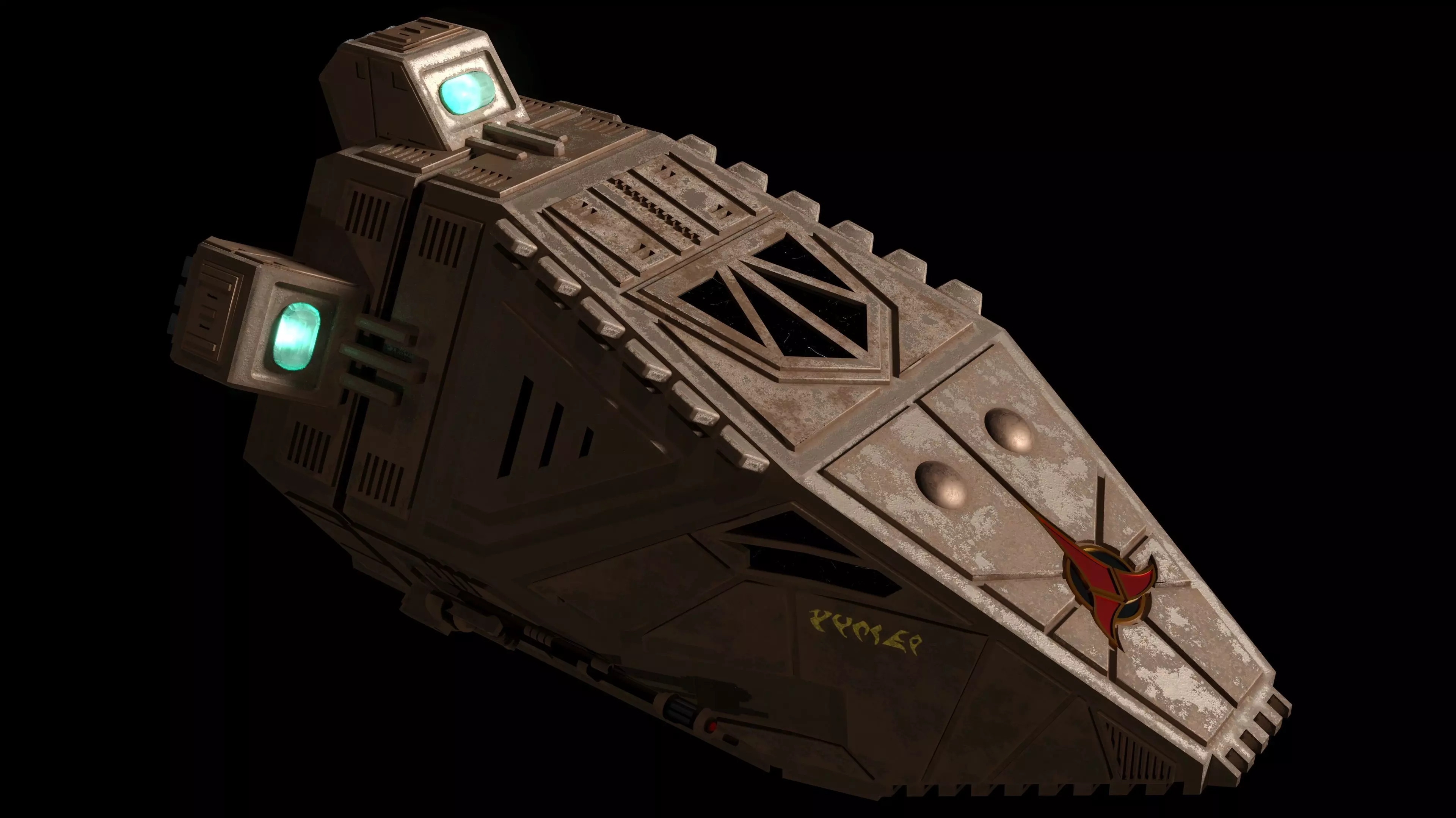 Toron Class Klingon Shuttle Craft 3D model_0
