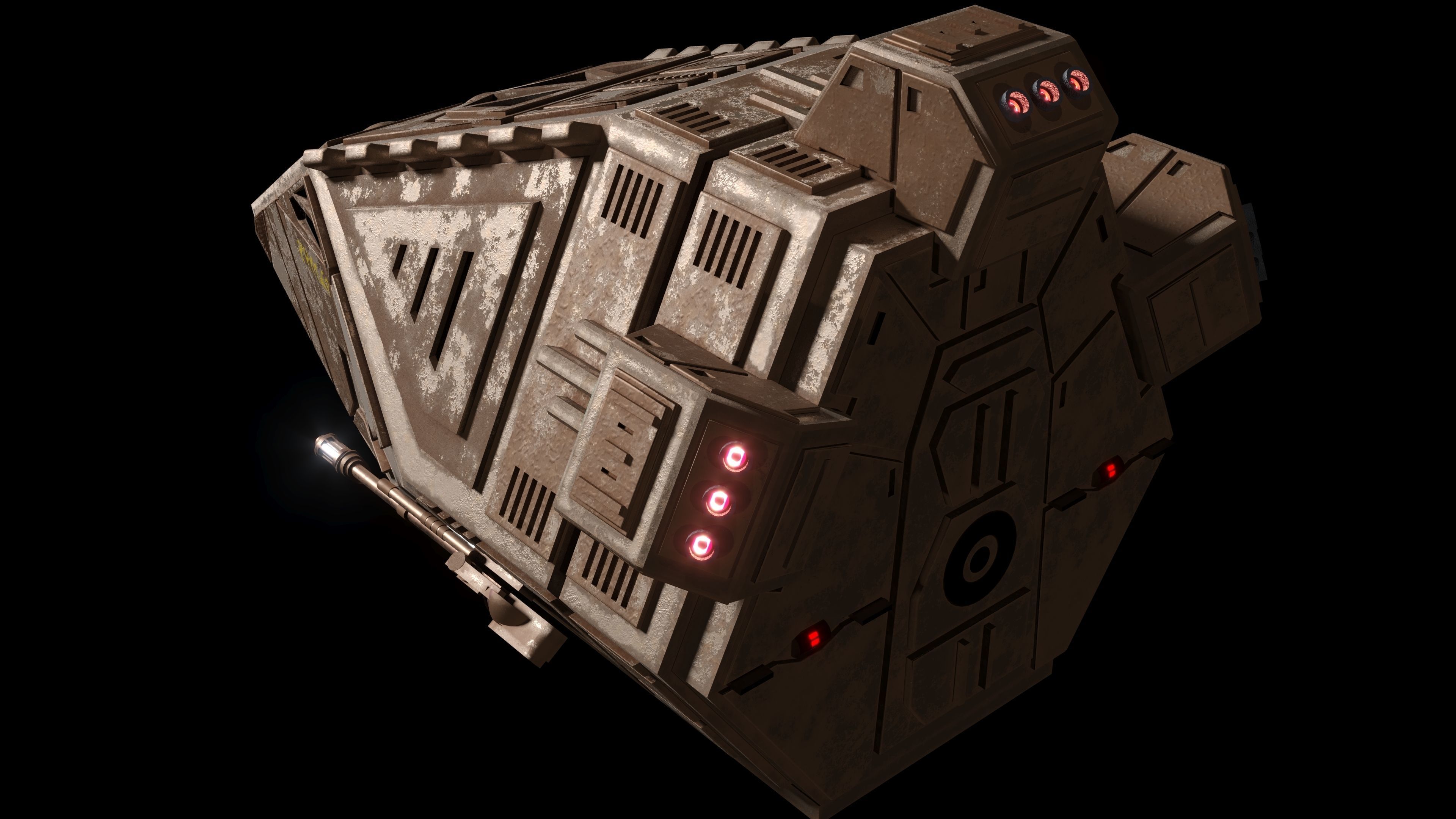 Toron Class Klingon Shuttle Craft 3D model_1