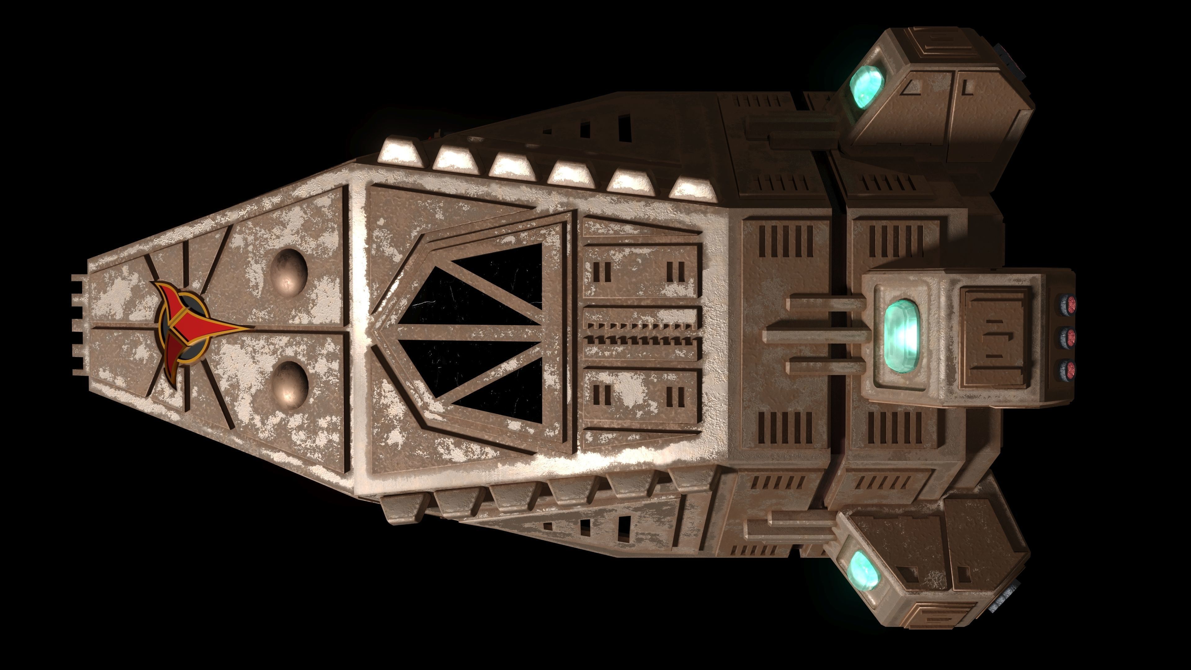 Toron Class Klingon Shuttle Craft 3D model_4