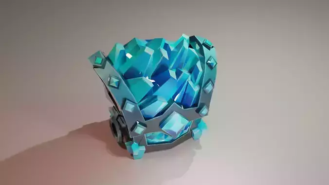 LowPoly Old chests packs models