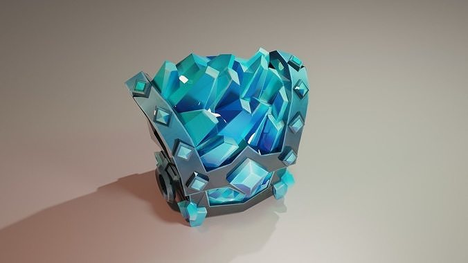 LowPoly Old chests packs models Low-poly 3D model