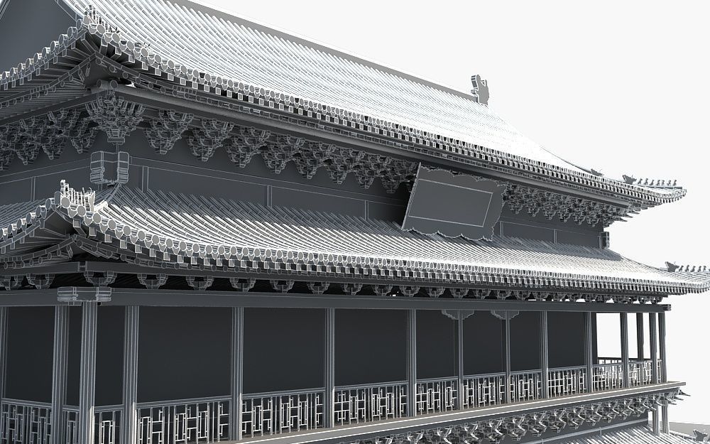 Drum Tower of Xi An  3D model_21