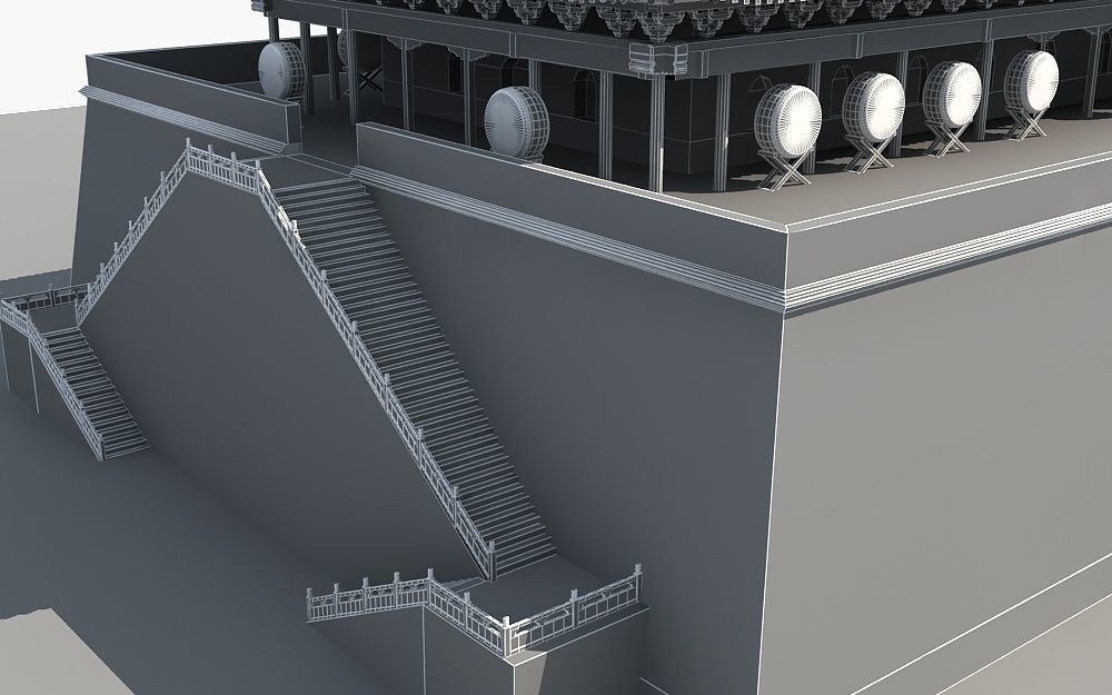 Drum Tower of Xi An  3D model_25