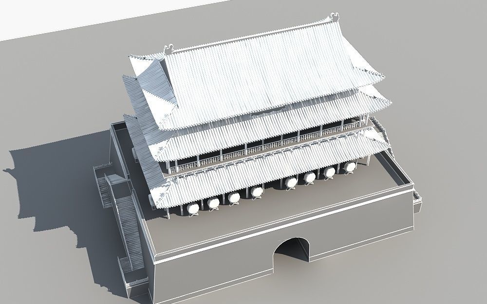 Drum Tower of Xi An  3D model_20