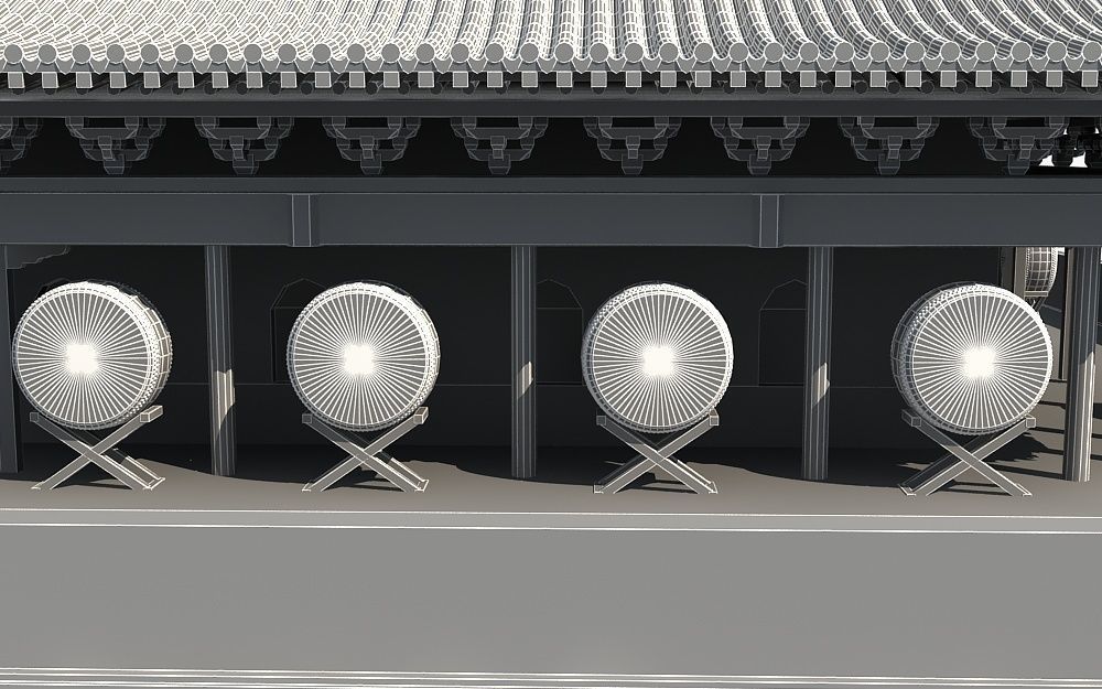 Drum Tower of Xi An  3D model_23