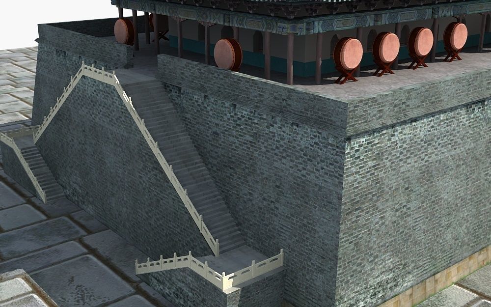 Drum Tower of Xi An  3D model_13