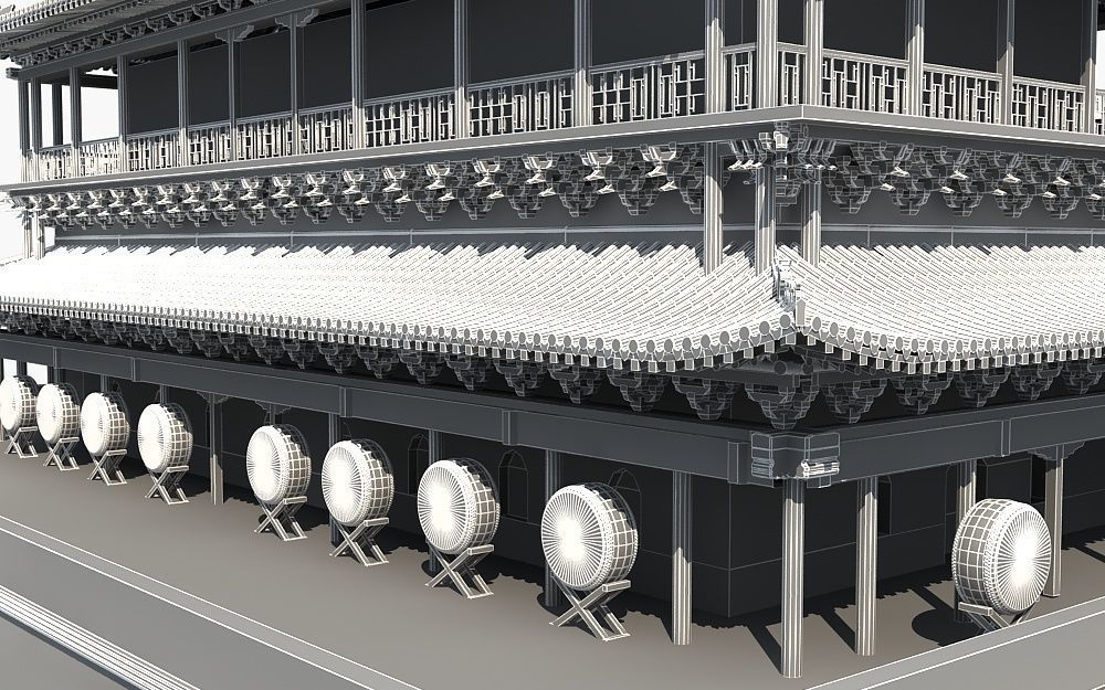 Drum Tower of Xi An  3D model_22