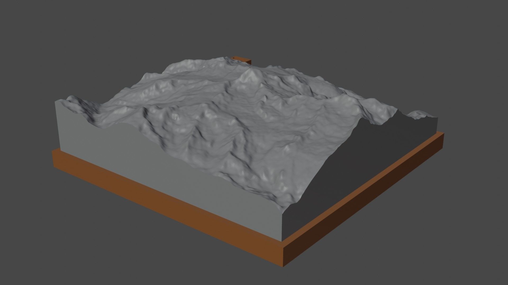 Ancohuma mountain 3D print model_4