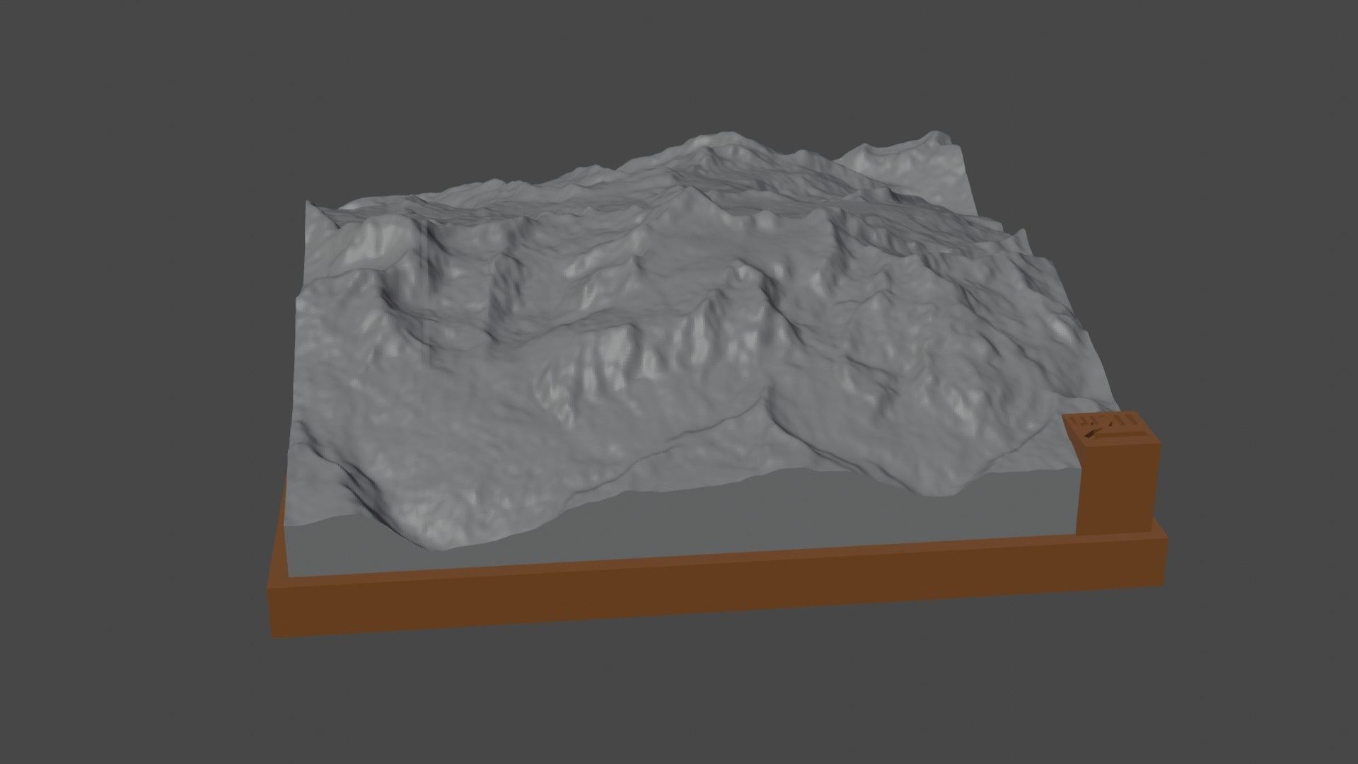 Ancohuma mountain 3D print model_6