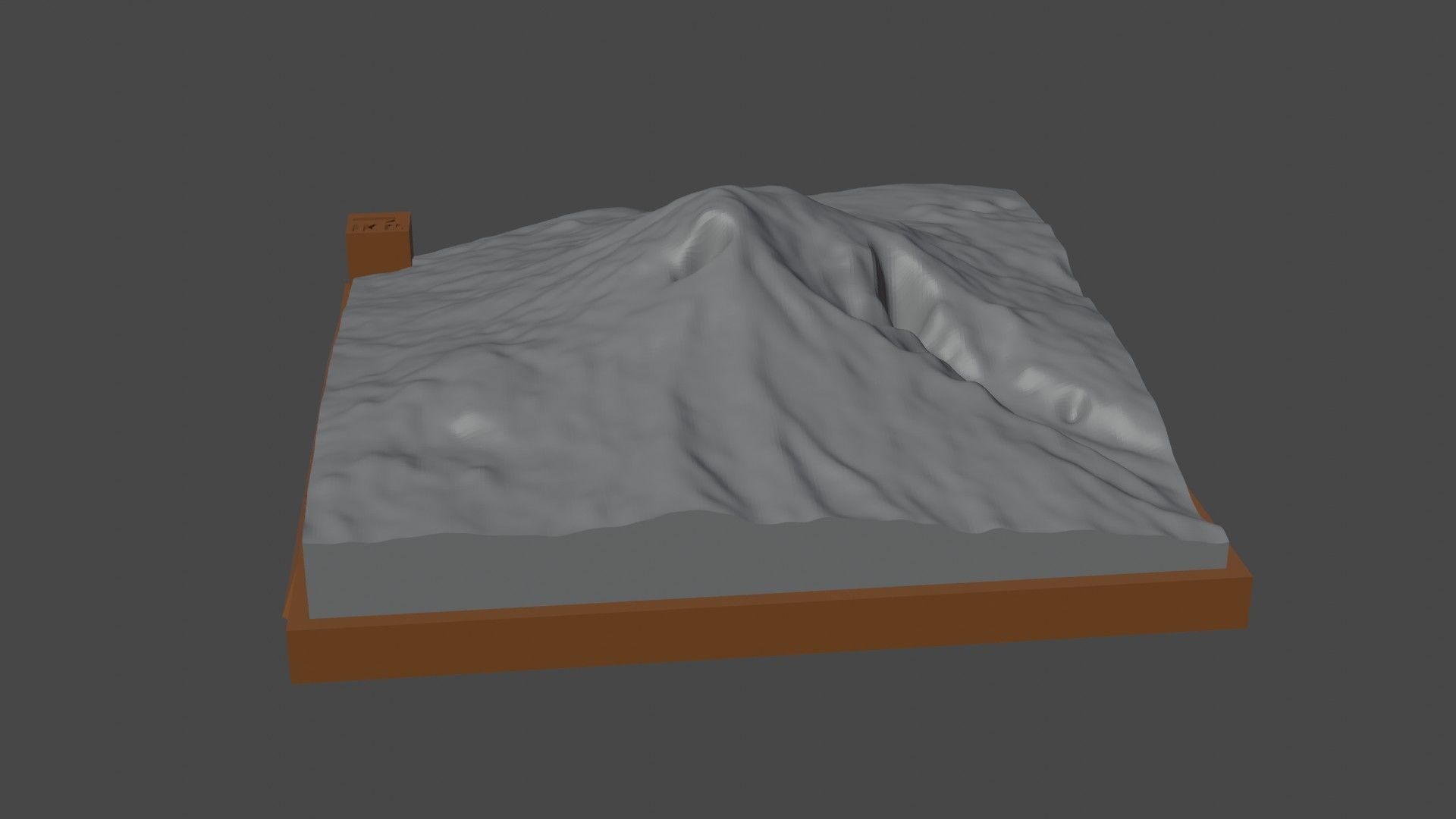 Ararat mountain 3D print model_1