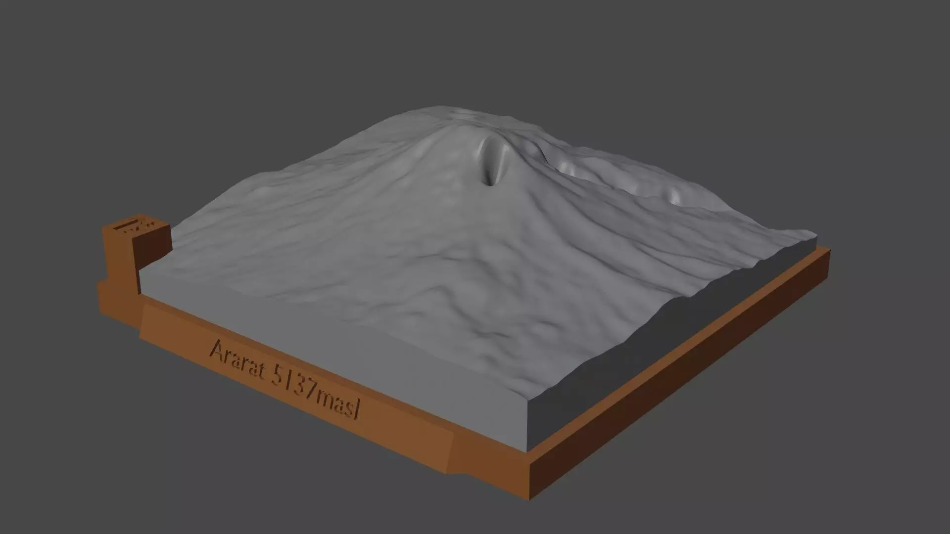 Ararat mountain 3D print model_0