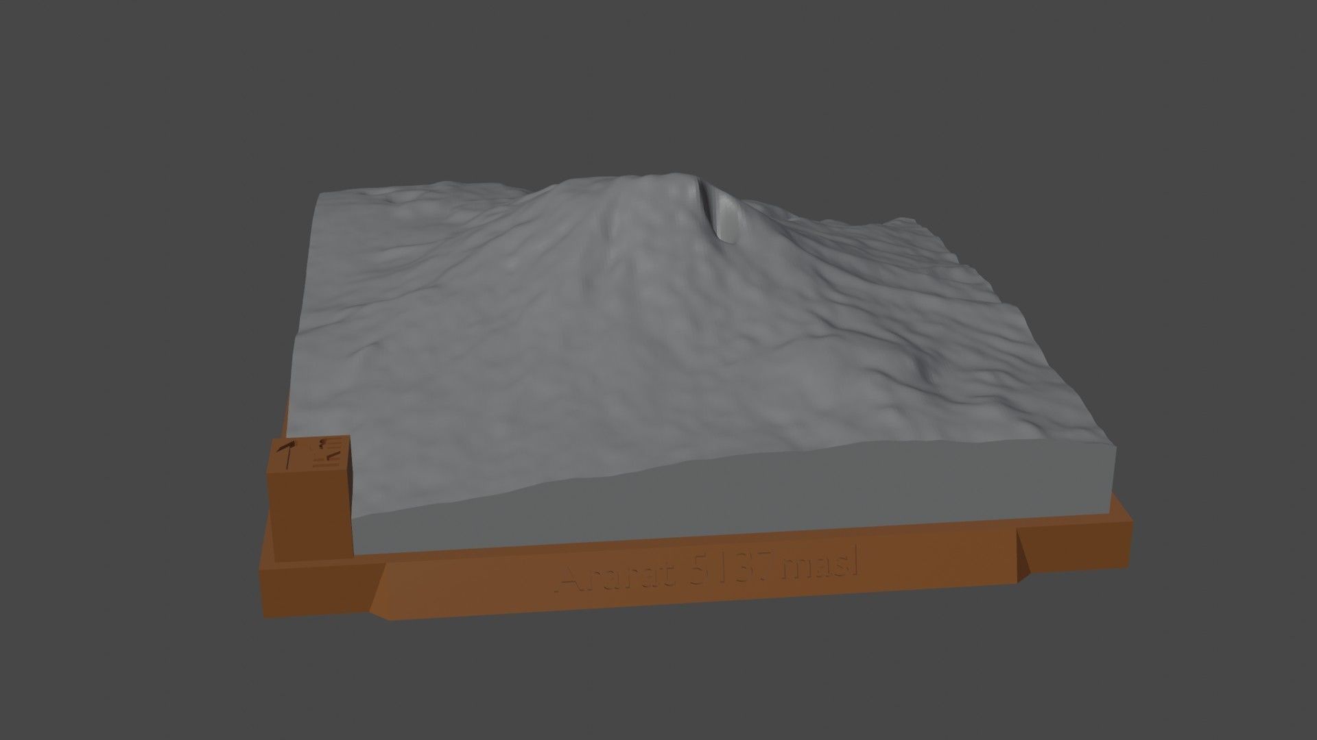 Ararat mountain 3D print model_5