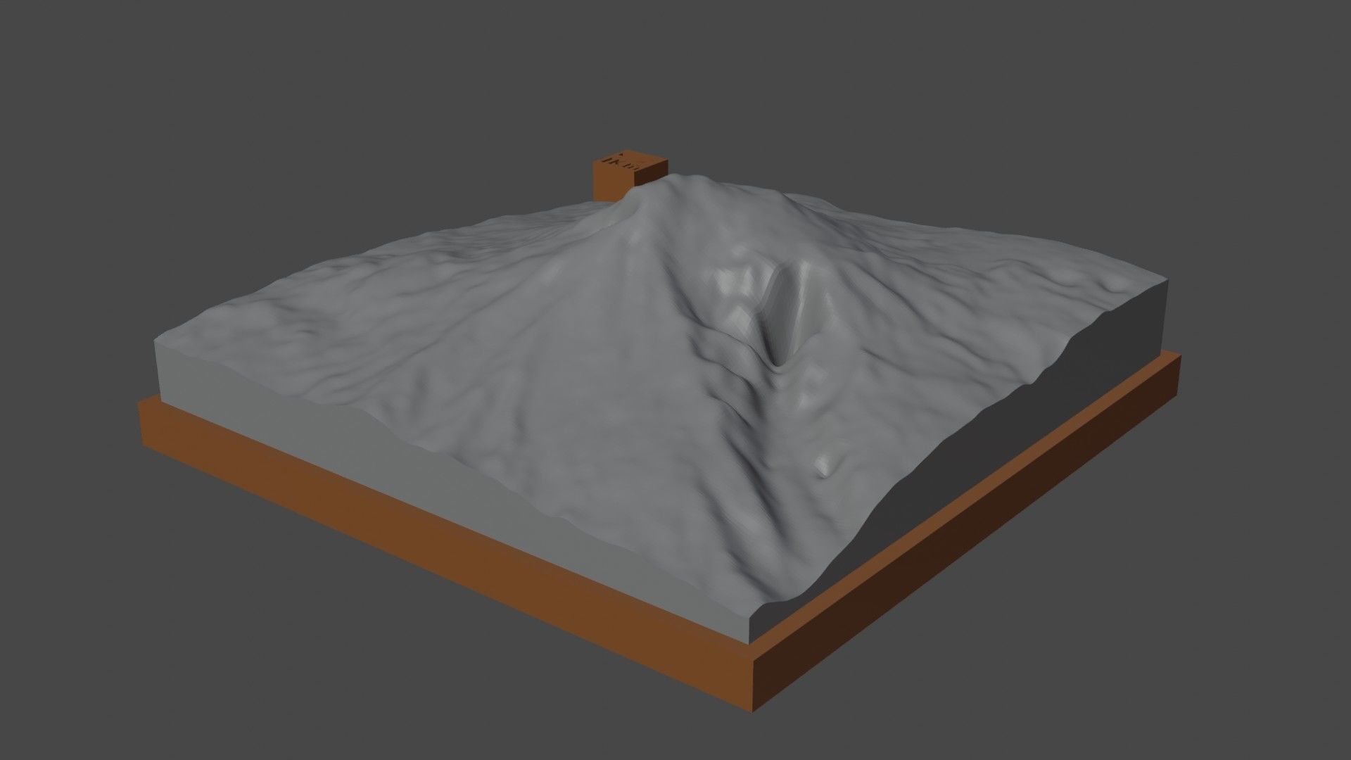 Ararat mountain 3D print model_4