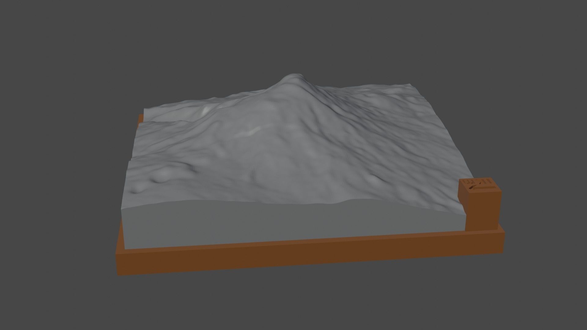 Ararat mountain 3D print model_6