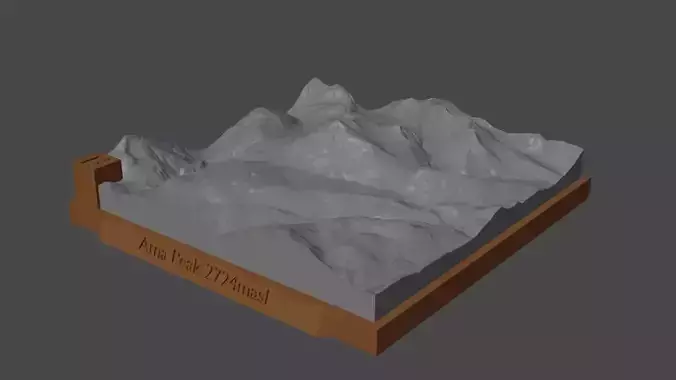 Atna Peak 3D print model