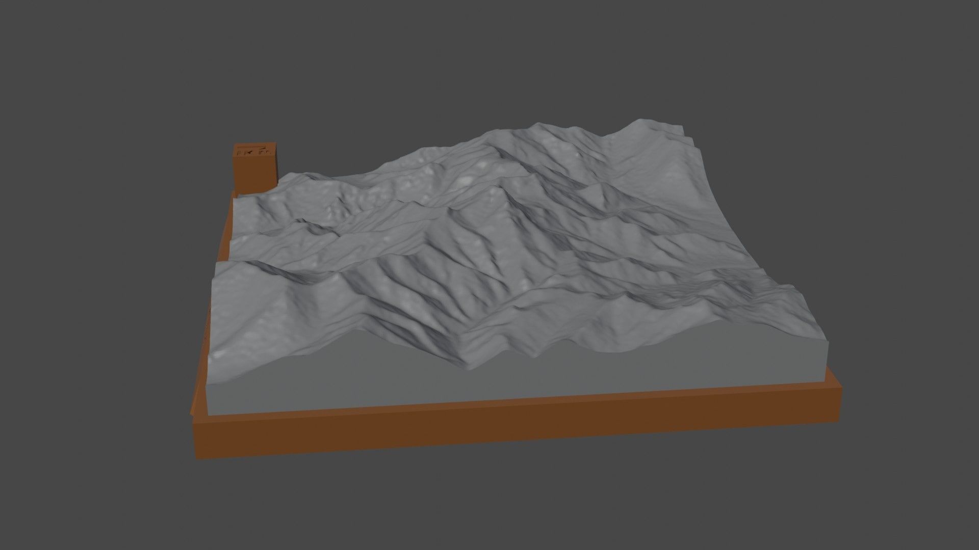 Bangong mountain 3D print model_1