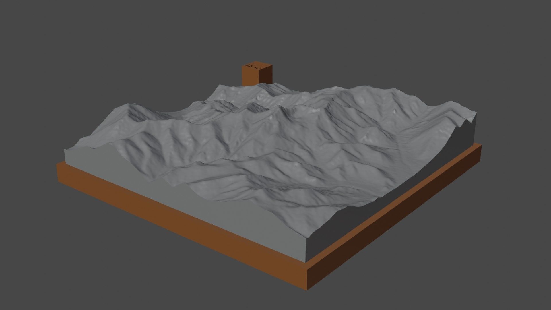 Bangong mountain 3D print model_4