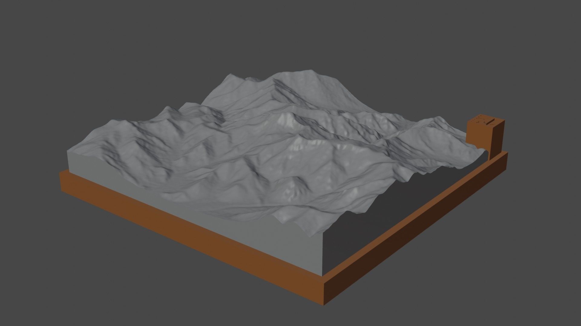 Bangong mountain 3D print model_7