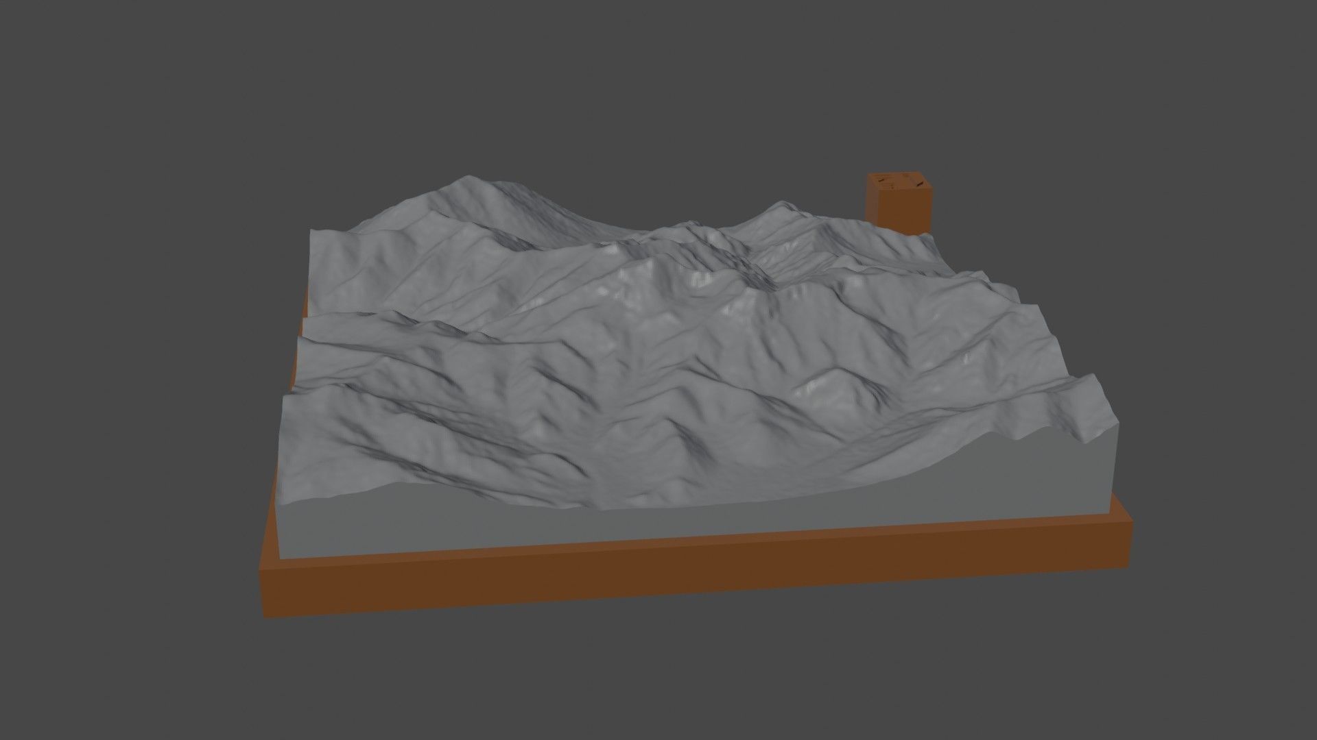 Bangong mountain 3D print model_2