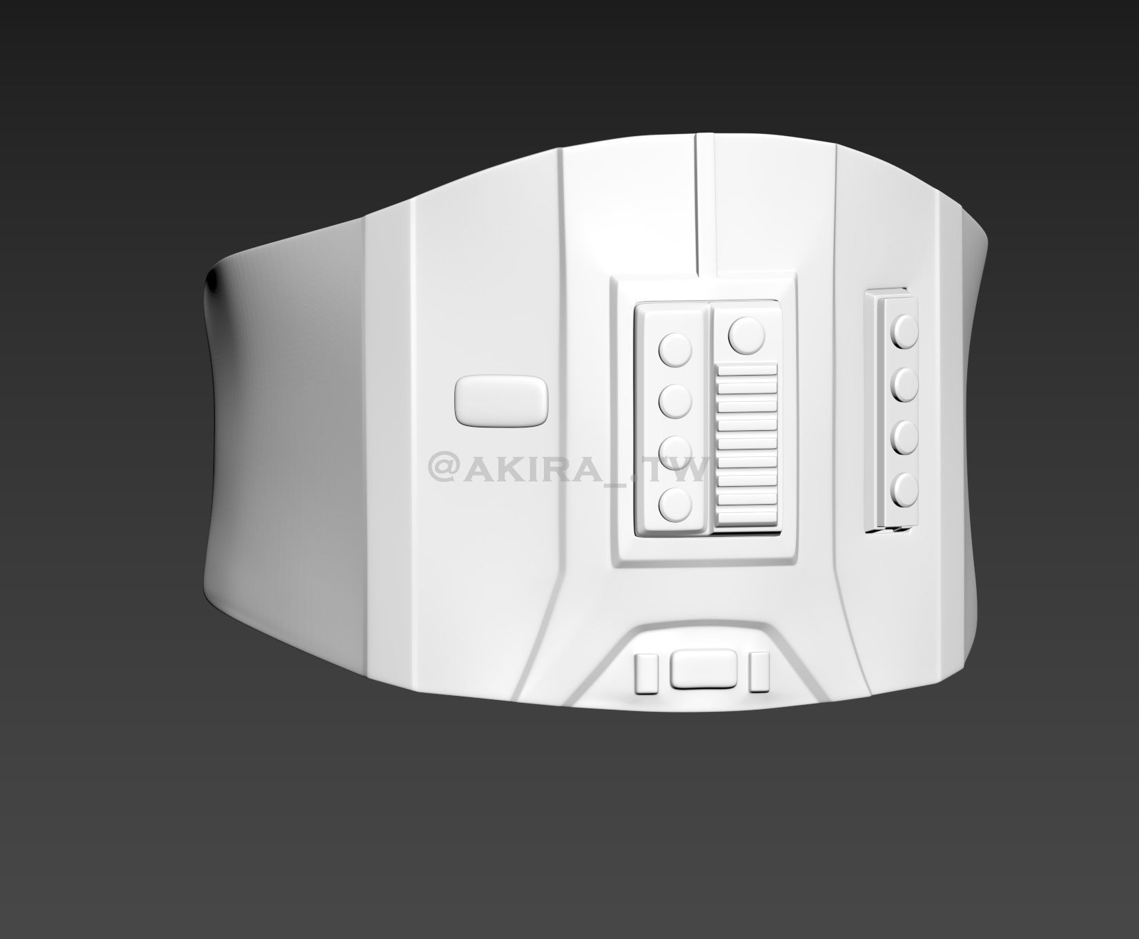 Star Wars Female Stormtrooper ANH Hero Armor Cosplay 3D print model_10