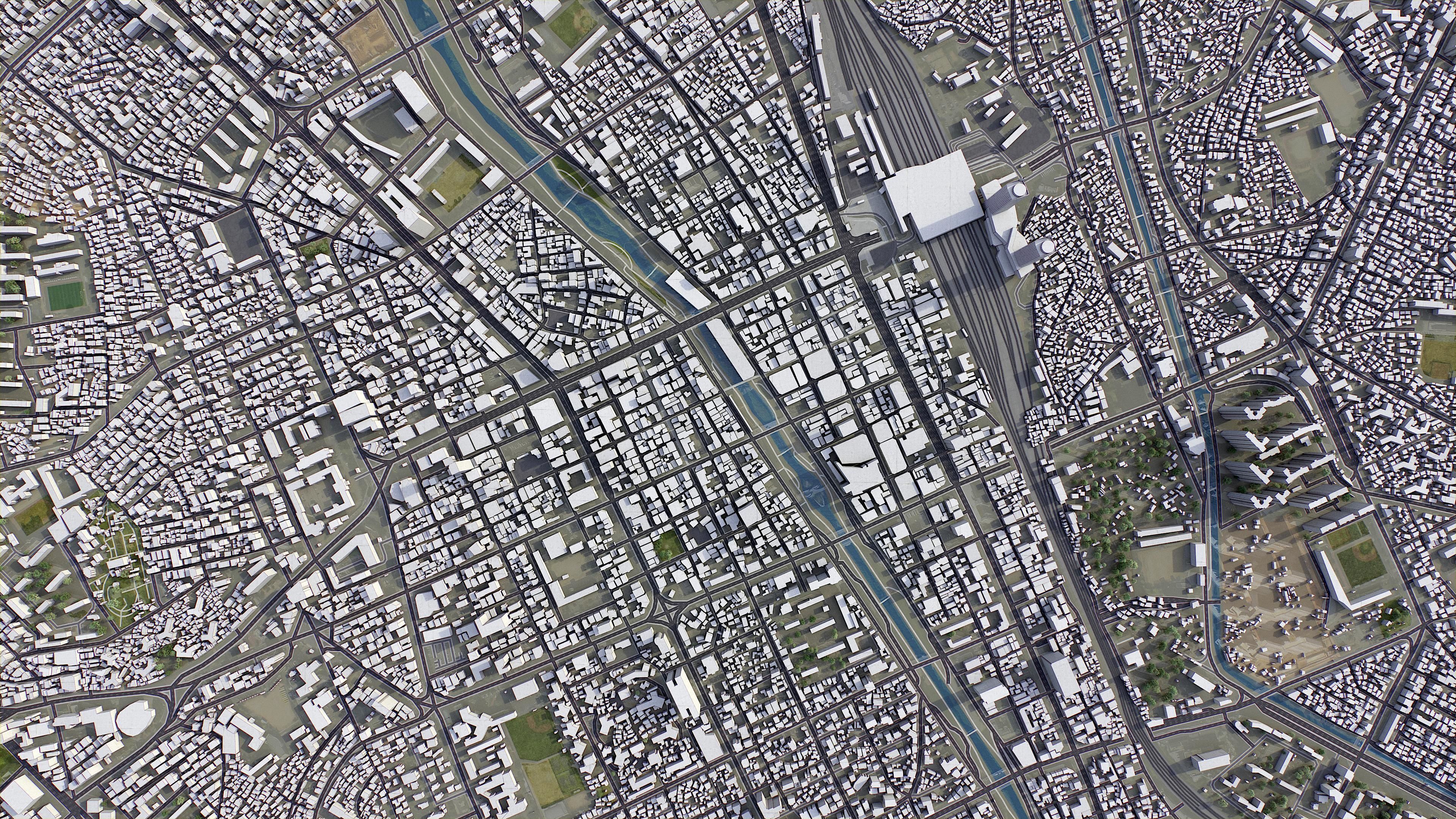 Daejeon Low-poly 3D model_5