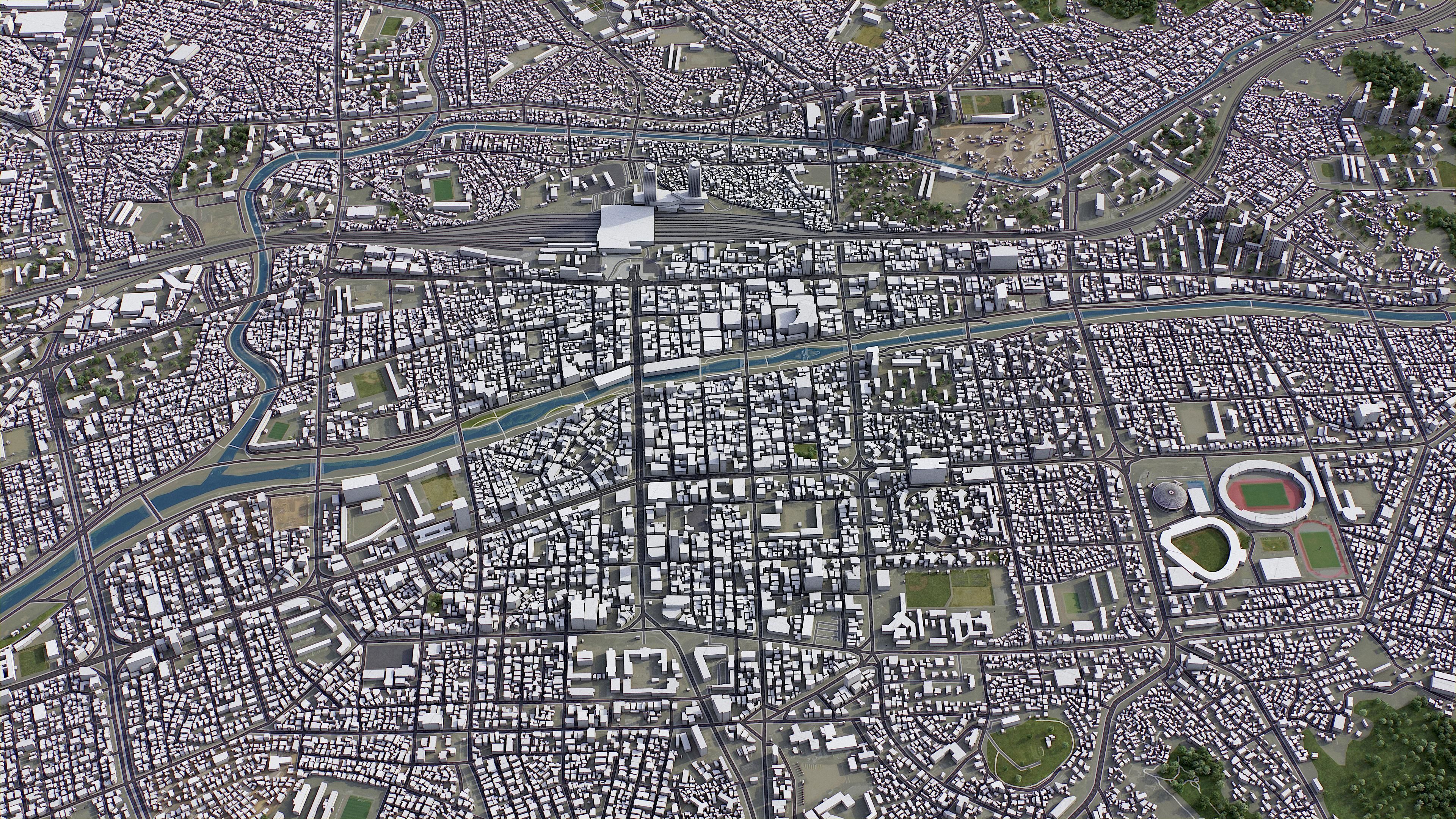 Daejeon Low-poly 3D model_2