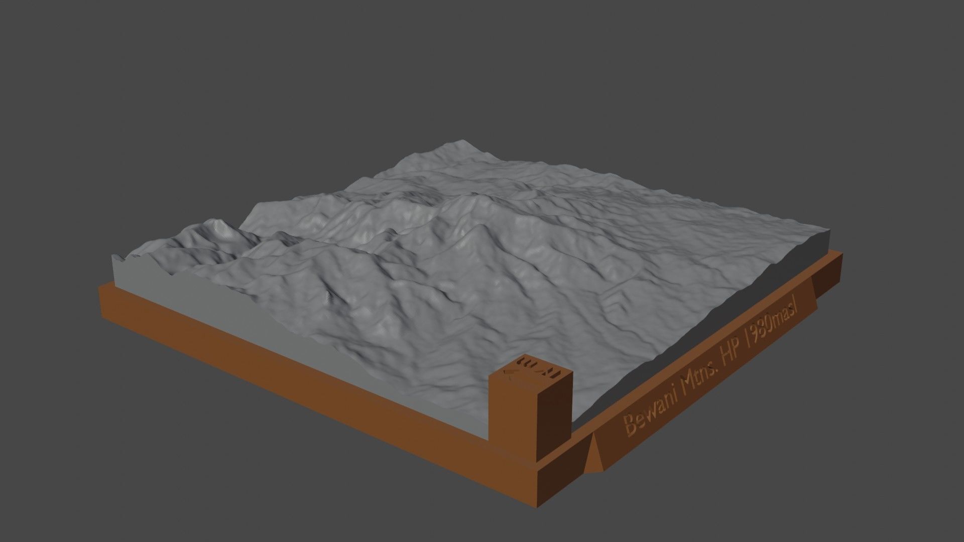 Bewani Mtns HP 3D print model_3