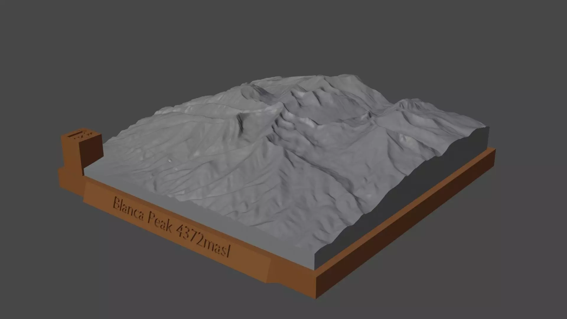 Blanca Peak 3D print model_0