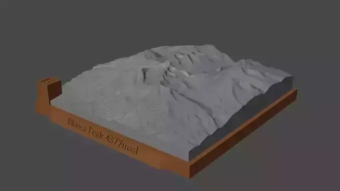 Blanca Peak 3D print model