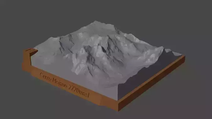 Cerro Mojano 3D print model