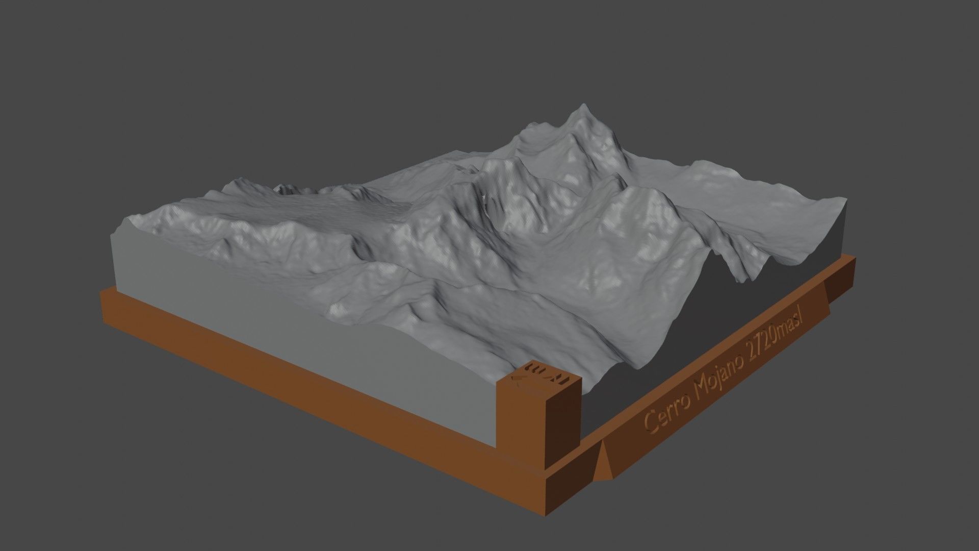Cerro Mojano 3D print model_3