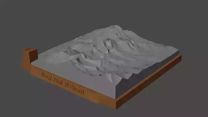 Borah Peak 3D print model