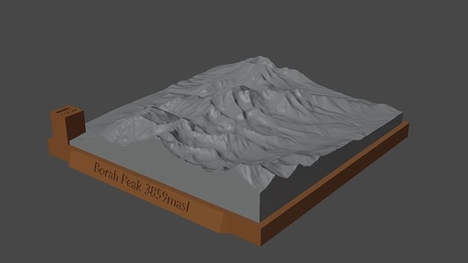 Borah Peak 3D print model