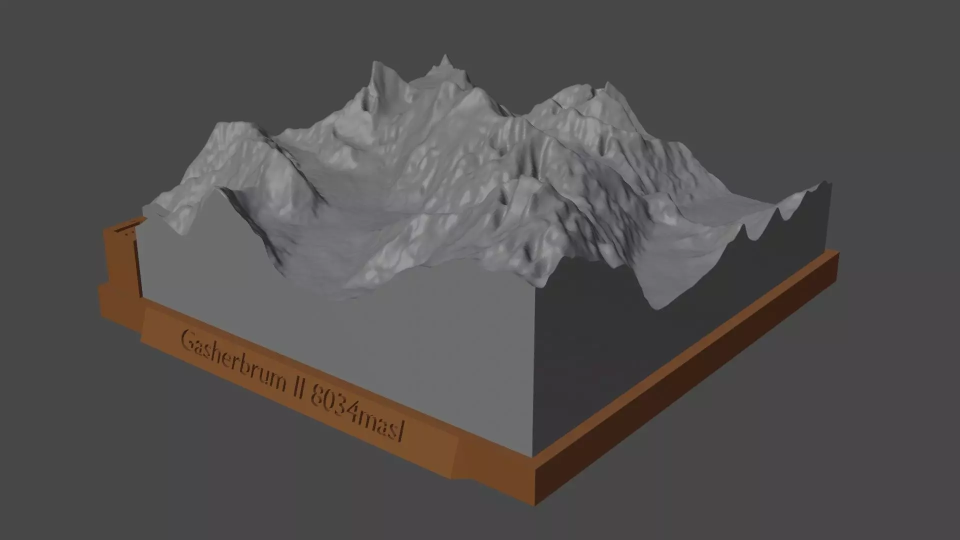 Gasherbrum II 3D print model