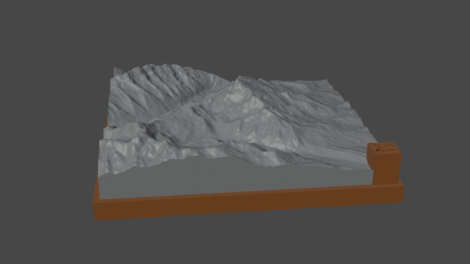 Genyen mountain 3D print model_6