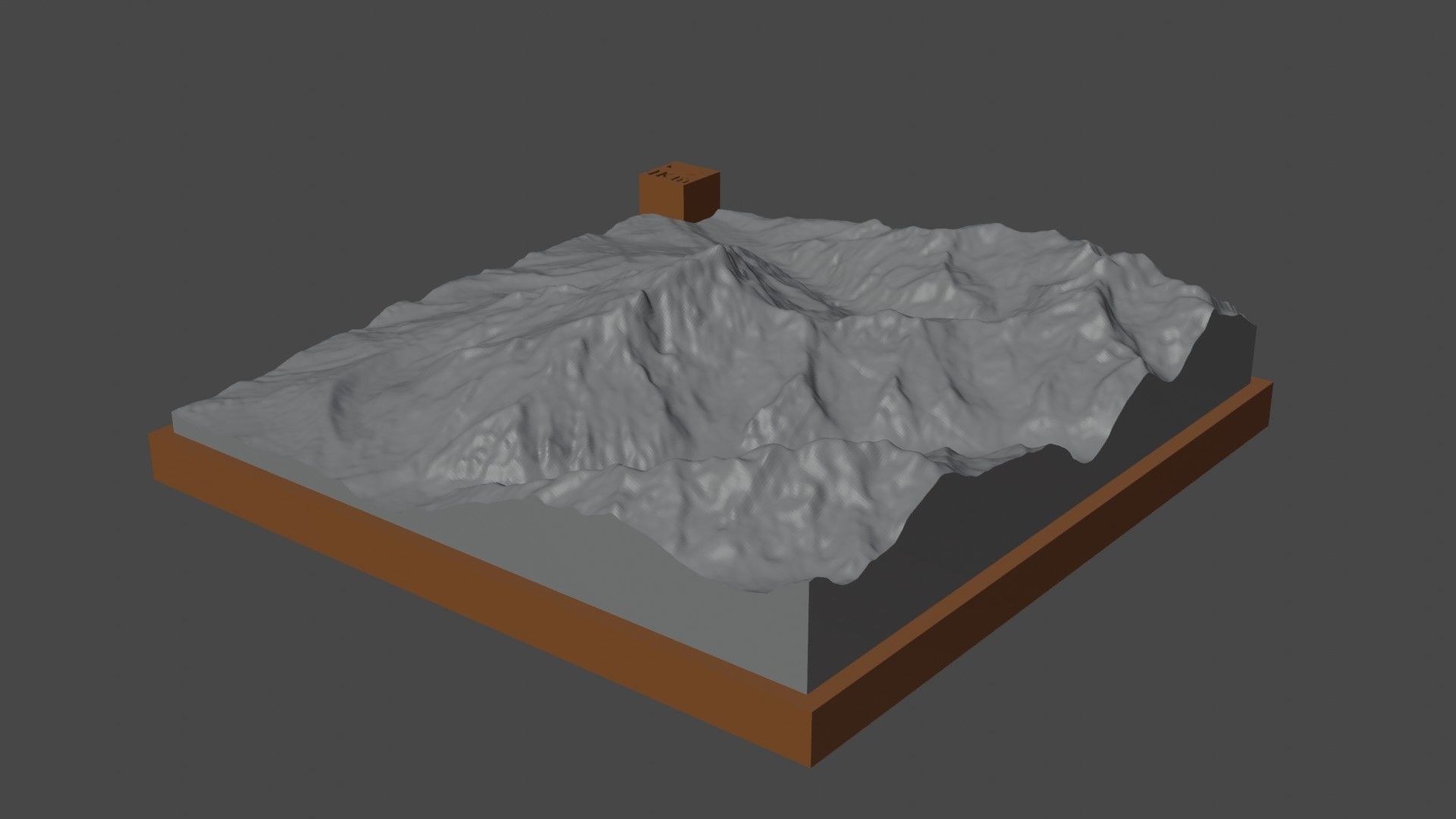 Genyen mountain 3D print model_4