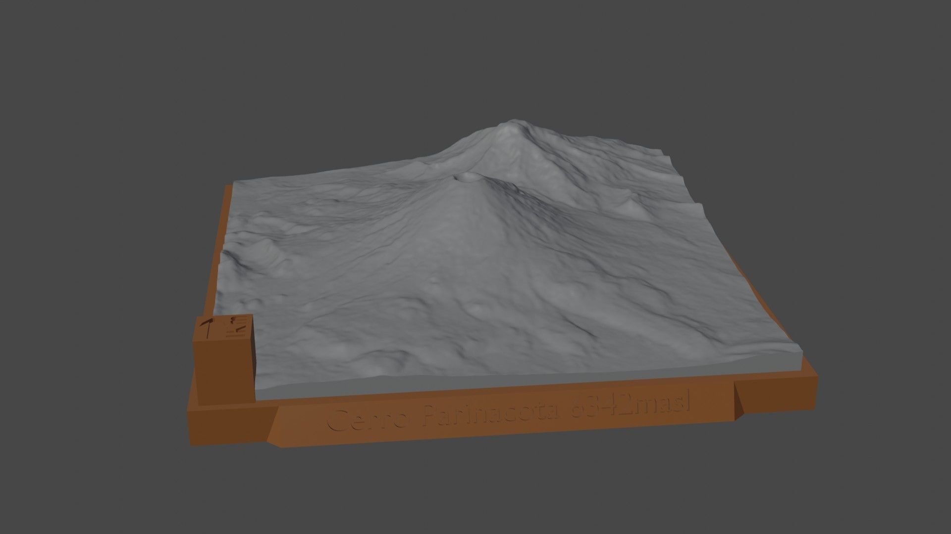 Cerro Parinacota 3D print model_5